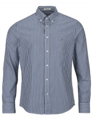 πουκάμισο με μακριά μανίκια gant reg classic poplin stripe shirt