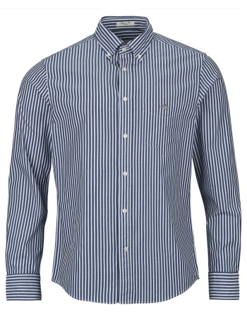 πουκάμισο με μακριά μανίκια gant reg classic poplin stripe