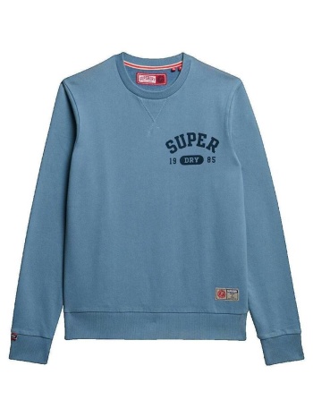 αθλητικό t-shirt superdry sweat-shirt athletic bleu |