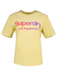 t-shirt με κοντά μανίκια superdry t-shirt tonal rainbow core |