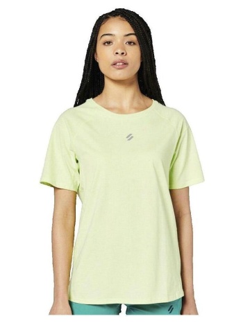 t-shirt με κοντά μανίκια superdry t-shirt coupe ample jaune
