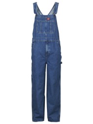 ολόσωμες φόρμα dickies loose denim bib classic blue