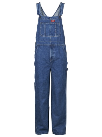 ολόσωμες φόρμα dickies loose denim bib classic blue