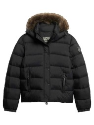 χοντρό μπουφάν superdry doudoune courte à capuche zippée |