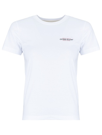 t-shirt με κοντά μανίκια guess gj ss cn slim mini america