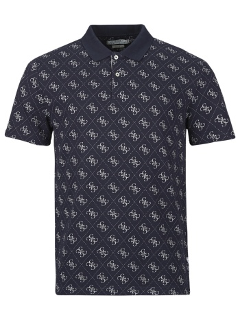 πόλο με κοντά μανίκια guess ss all over 4g jacqaurd polo