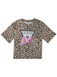 t-shirt με κοντά μανίκια guess organic cotton stretch