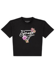 t-shirt με κοντά μανίκια guess crop ss t-shirt