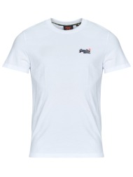 t-shirt με κοντά μανίκια superdry essential contrast emb tee