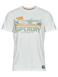 t-shirt με κοντά μανίκια superdry outdoors mountain rlxd tee