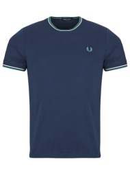 t-shirt με κοντά μανίκια fred perry twin tipped t-shirt