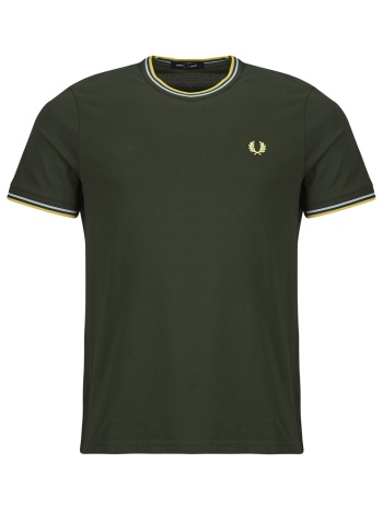 t-shirt με κοντά μανίκια fred perry twin tipped t-shirt