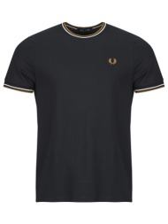 t-shirt με κοντά μανίκια fred perry twin tipped t-shirt