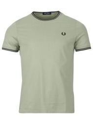 t-shirt με κοντά μανίκια fred perry twin tipped t-shirt