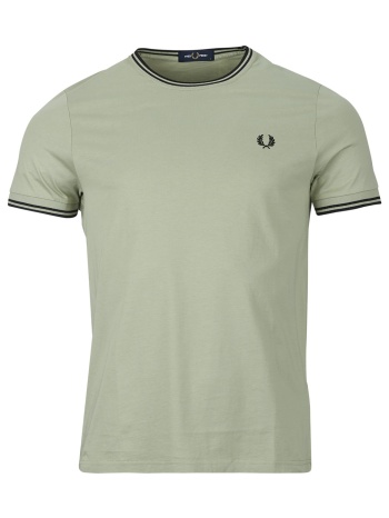 t-shirt με κοντά μανίκια fred perry twin tipped t-shirt
