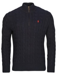 πουλόβερ polo ralph lauren pull demi zip en maille torsadee