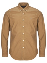 πουκάμισο με μακριά μανίκια polo ralph lauren chemise droite custom en oxford leger