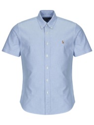πουκάμισο με κοντά μανίκια polo ralph lauren chemise coupe droite en oxford unie