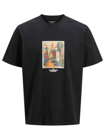 t-shirt με κοντά μανίκια jack & jones 12273494 black | σε προσφορά