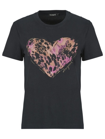 t-shirt με κοντά μανίκια desigual tiger cor