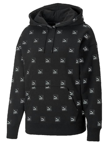 t-shirt με κουκούλα puma sweat à capuche brand love aop