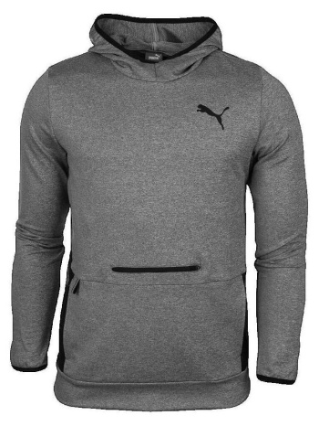t-shirt με κουκούλα puma sweat à capuche slim fit gris |