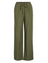 παντελόνα vila noos prisilla trousers - olivine |