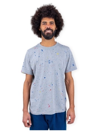 t-shirt με κοντά μανίκια brava fabrics splash paint t-shirt