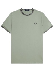 t-shirt με κοντά μανίκια fred perry fp twin tipped t-shirt |