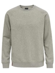 φούτερ hummel sweat-shirt classique gris chiné |