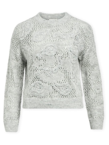 πουλόβερ object luca knit - medium grey melange |