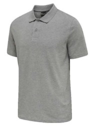 πόλο με κοντά μανίκια hummel polo red classic gris chiné |