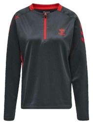 φούτερ hummel sweatshirt poly half zip femme |