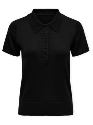 πόλο με κοντά μανίκια only polo catherine - black |