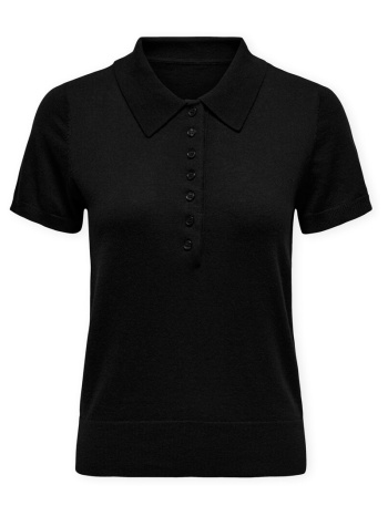 πόλο με κοντά μανίκια only polo catherine - black |