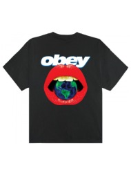 t-shirt με κοντά μανίκια obey lips |