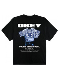 t-shirt με κοντά μανίκια obey sound design dept. |