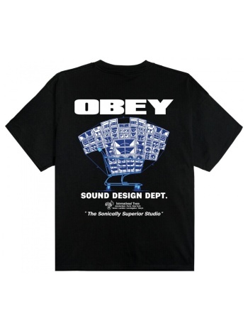 t-shirt με κοντά μανίκια obey sound design dept. |