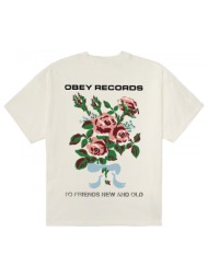 t-shirt με κοντά μανίκια obey to new friends and old |