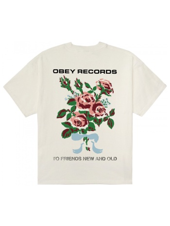 t-shirt με κοντά μανίκια obey to new friends and old |