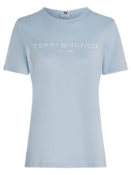 t-shirt με κοντά μανίκια tommy hilfiger camisetas mujer modèle reg corp logo c-nk ss |