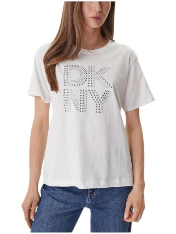 t-shirt με κοντά μανίκια dkny sw5900202 wht |