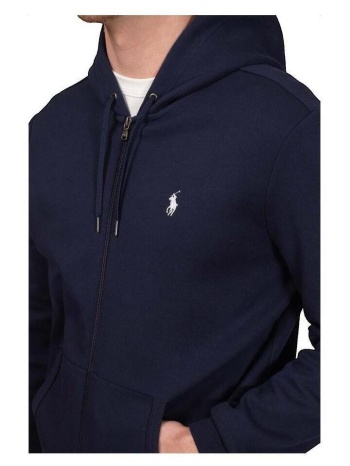 φούτερ ralph lauren sweatshirt zippé à capuche bleu marine |