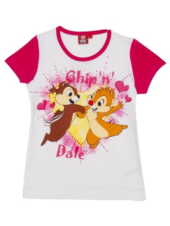t-shirt με κοντά μανίκια disney wd26120-fucsia |