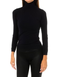 μπλουζάκια με μακριά μανίκια intimidea 210396-nero |