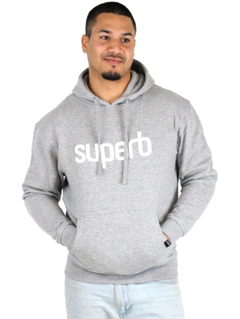t-shirt με κουκούλα superb 1982 6010-greywh |