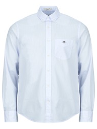 πουκάμισο με μακριά μανίκια gant reg classic poplin banker shirt