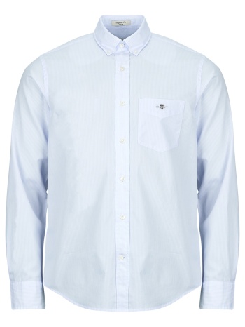 πουκάμισο με μακριά μανίκια gant reg classic poplin banker