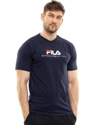 t-shirt με κοντά μανίκια fila t-shirt bleu regular homme |