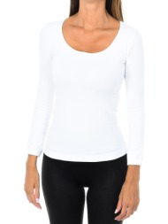 μπλουζάκια με μακριά μανίκια intimidea 210397-bianco |